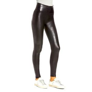 Spanx faux leather leggings size small